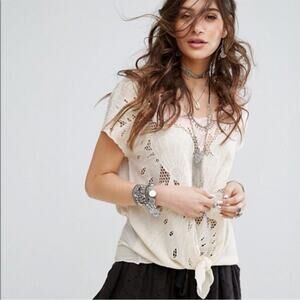 Free People Cast Away Tunic Top Size Small